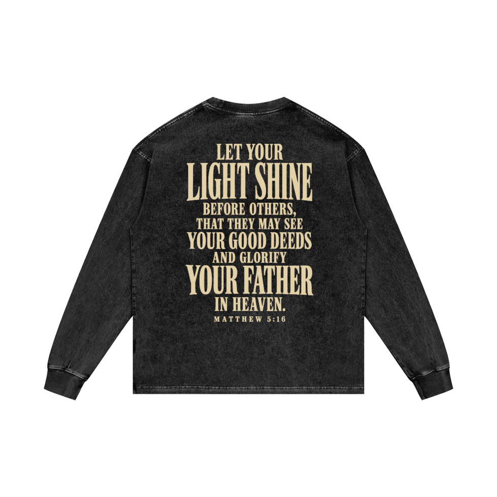 Matthew 5:16 | Washed Long Sleeve T-Shirt