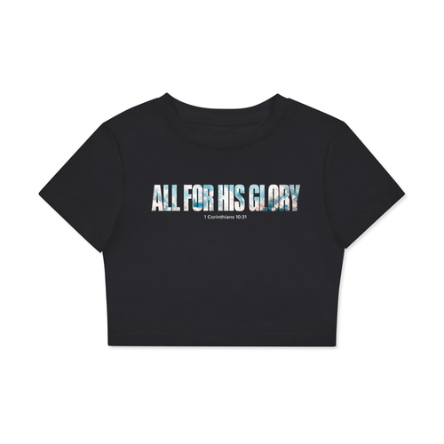 1 Corinthians 10:31 | Fitted Crop T-Shirt - FatherGlorified