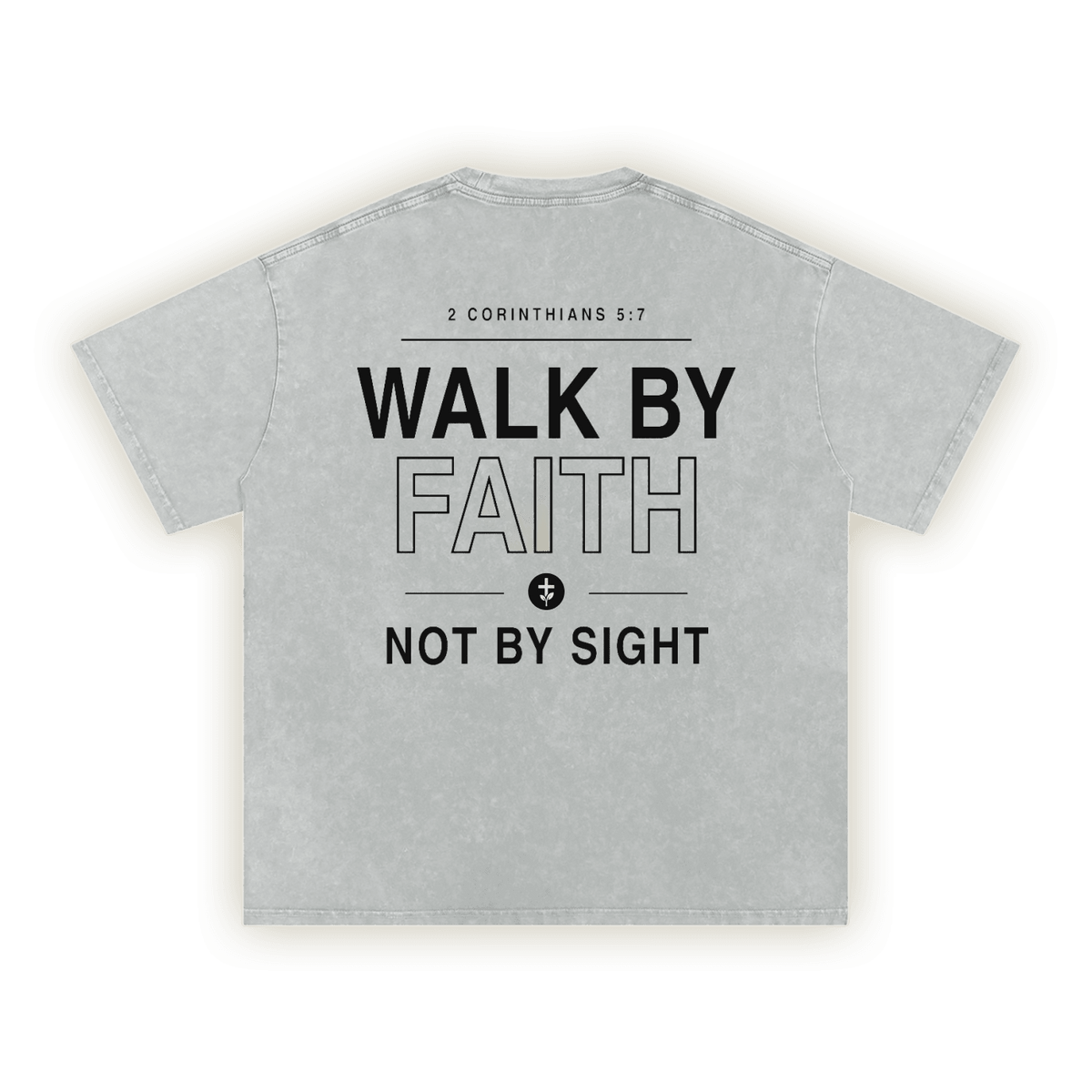 Walk by Faith | Koptatott oversize póló