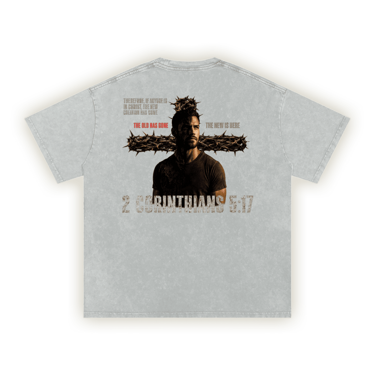 2 Corinthians 5:17 | Washed Oversized T-Shirt - FatherGlorified