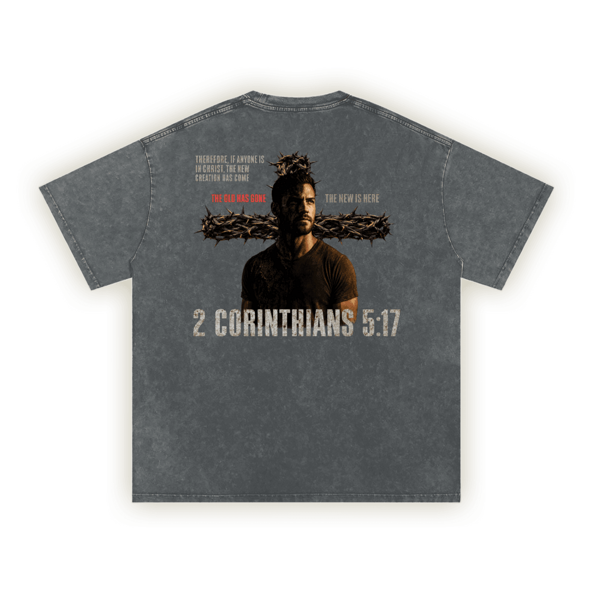 2 Corinthians 5:17 | Washed Oversized T-Shirt - FatherGlorified