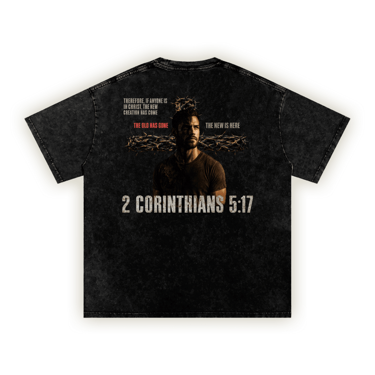2 Corinthians 5:17 | Washed Oversized T-Shirt - FatherGlorified