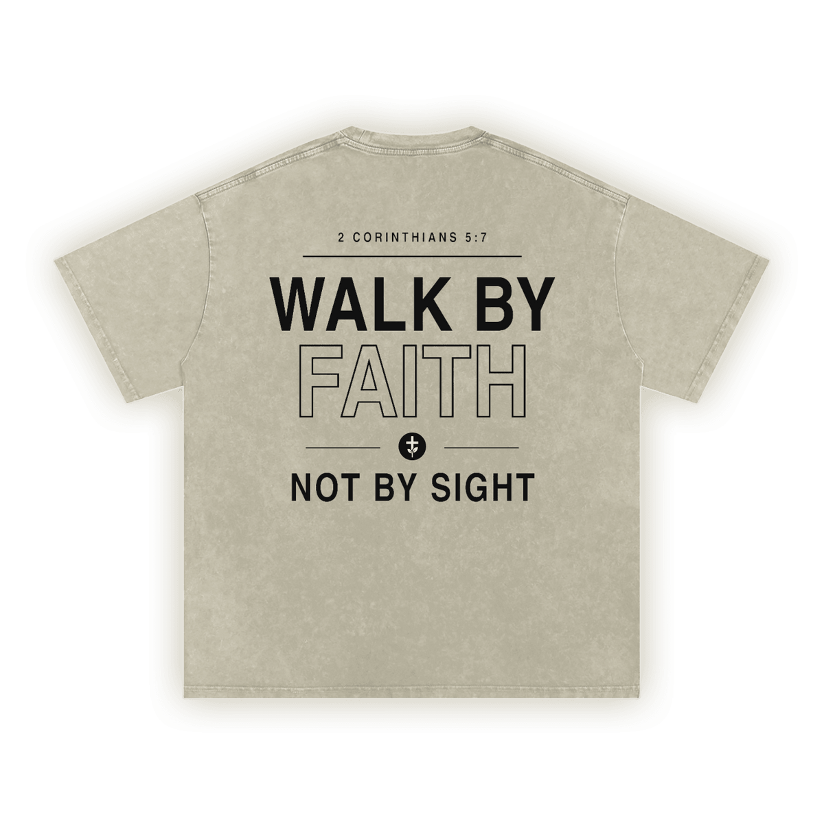 Walk by Faith | Koptatott oversize póló