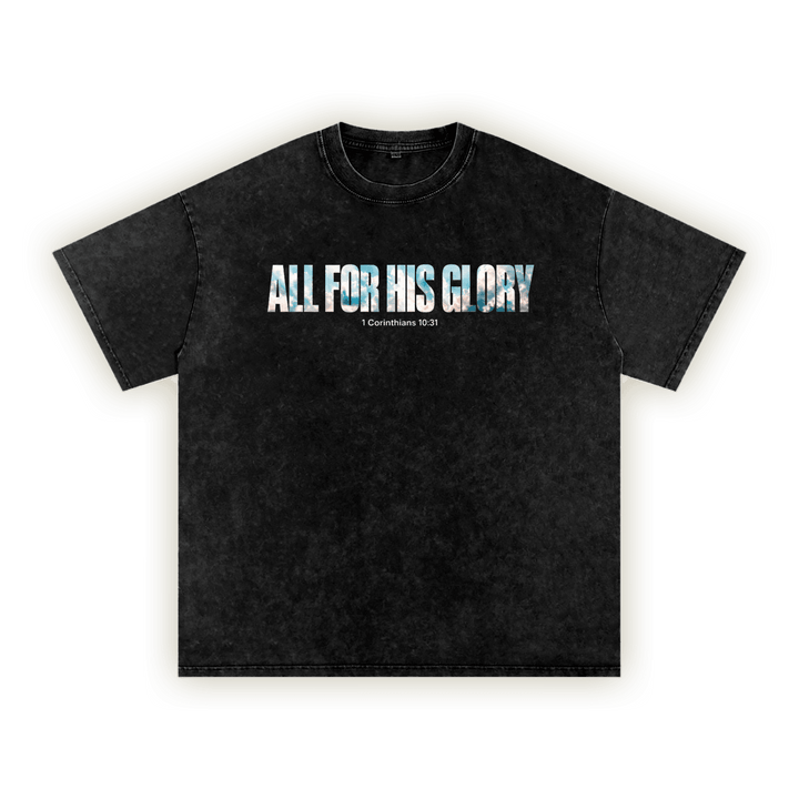 1 Corinthians 10:31 | Washed Oversized T-Shirt