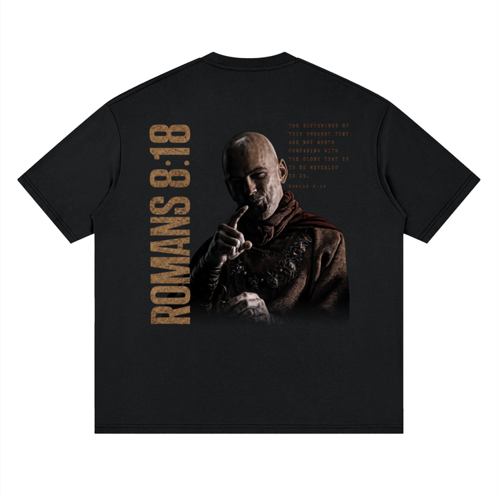 Romans 8:18 | Basic Oversized T-Shirt