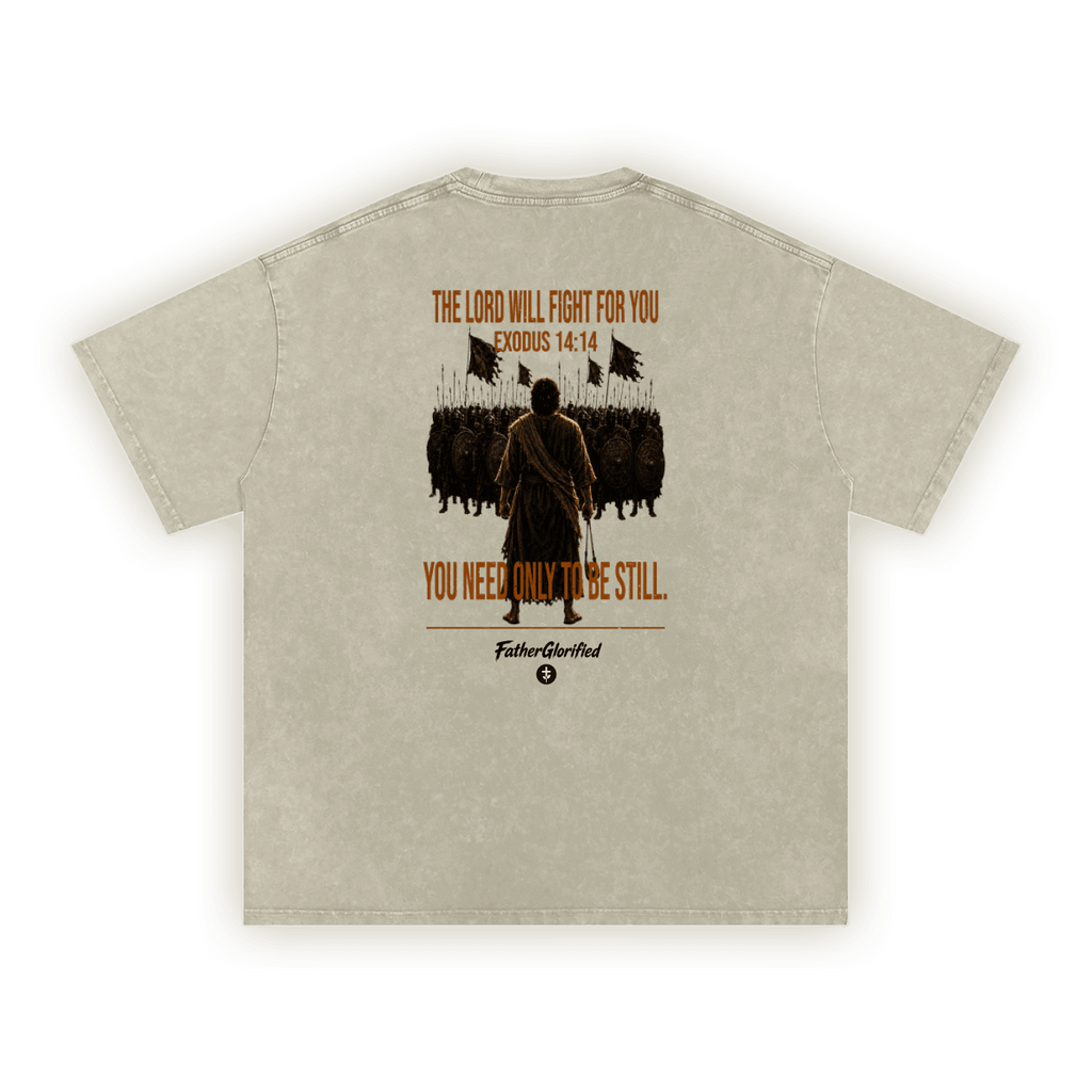 Exodus 14:14 | Washed Oversized T-Shirt