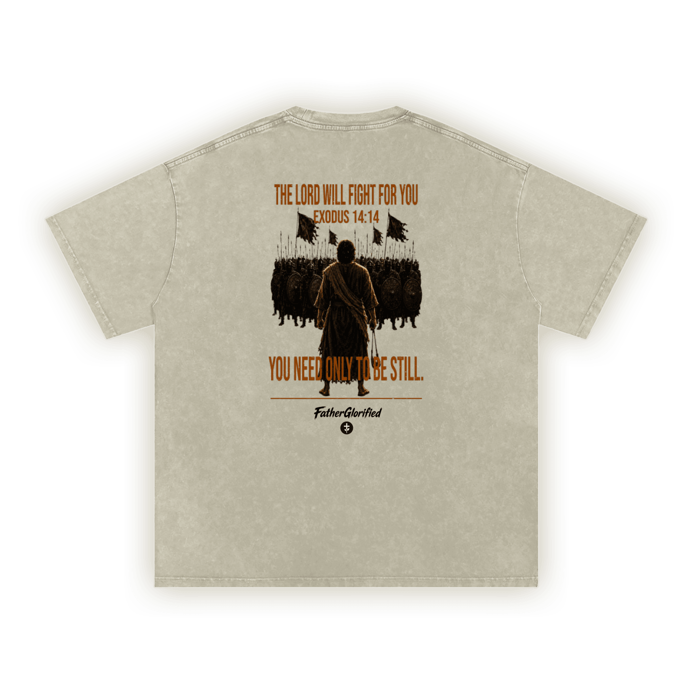 Exodus 14:14 | Washed Oversized T-Shirt