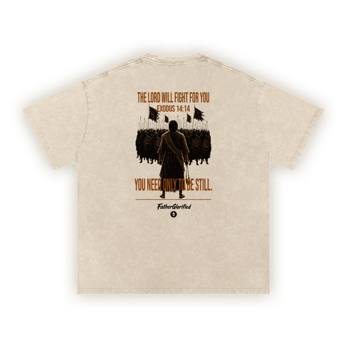 Exodus 14:14 | Washed Oversized T-Shirt
