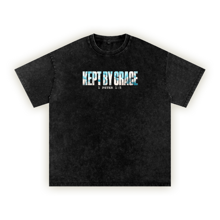 Kept By Grace | Washed Oversized T-Shirt