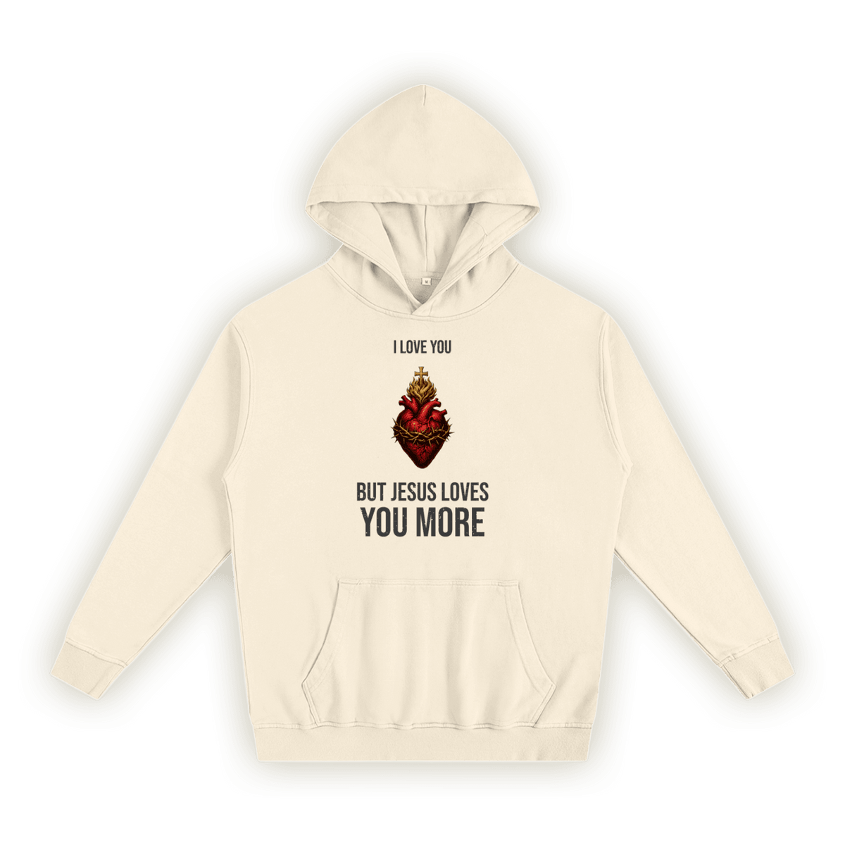 Sacred Heart | Oversize kapucnis pulóver