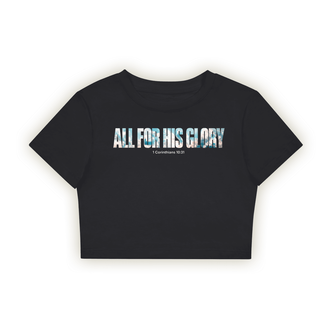 1 Corinthians 10:31 | Fitted Crop T-Shirt