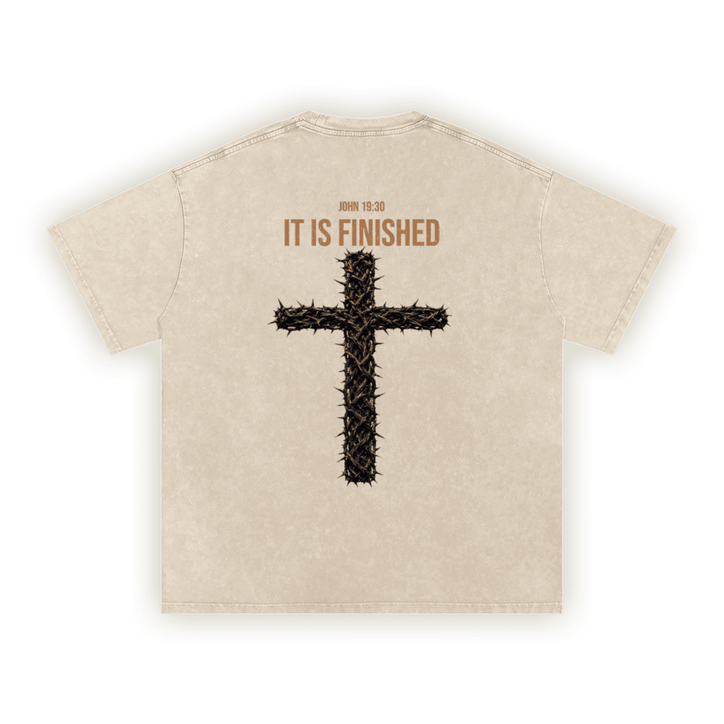 IT IS FINISHED | Washed Oversized T-Shirt