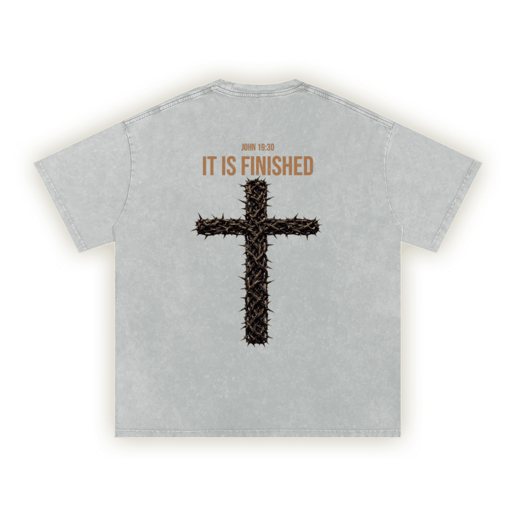IT IS FINISHED | Washed Oversized T-Shirt