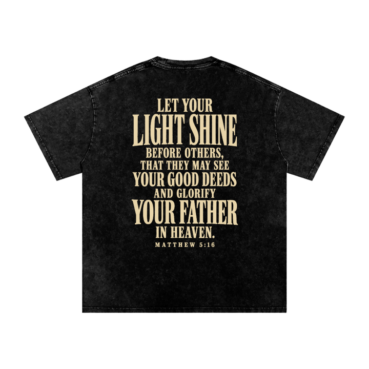 Matthew 5:16 | Washed Oversized T-Shirt