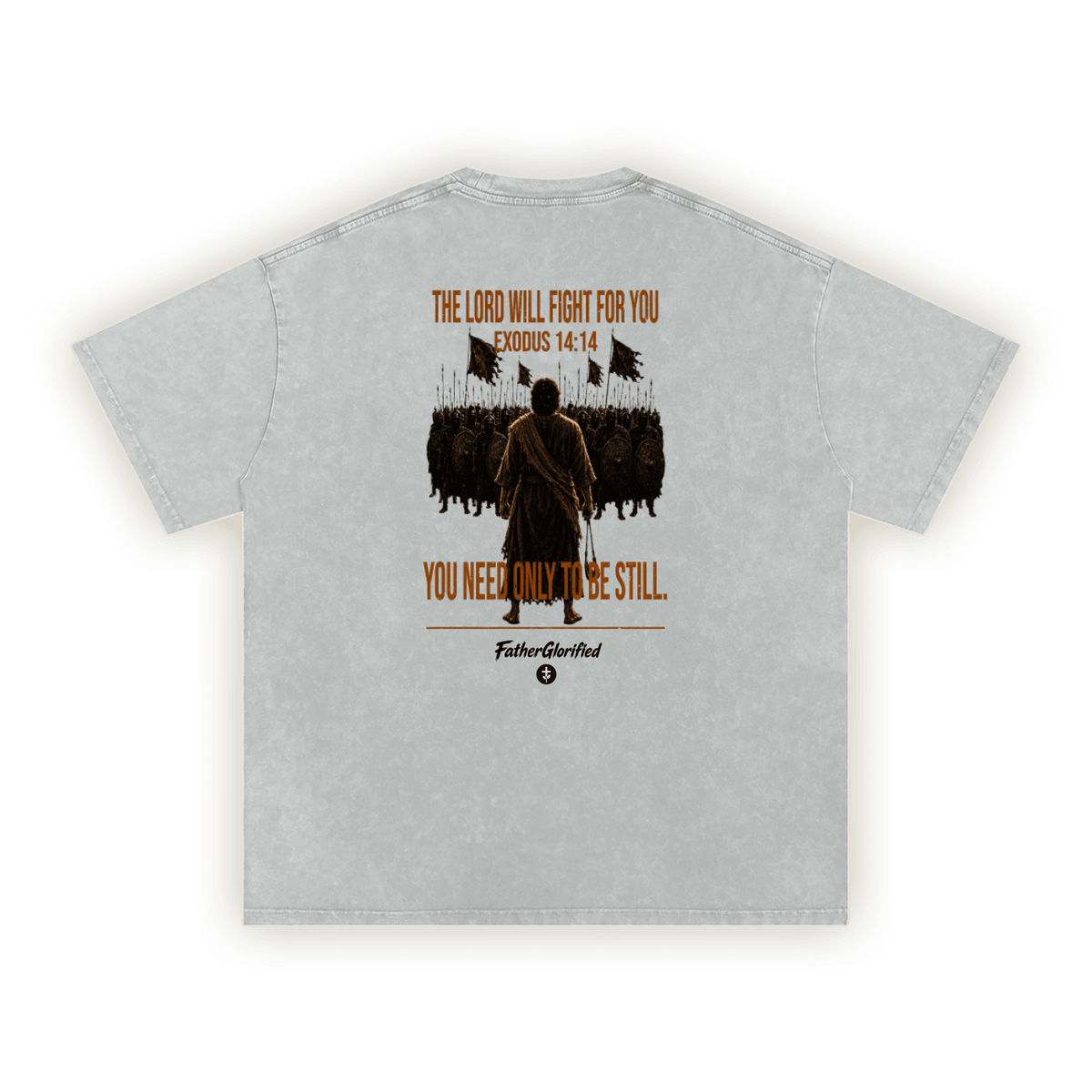 Exodus 14:14 | Washed Oversized T-Shirt