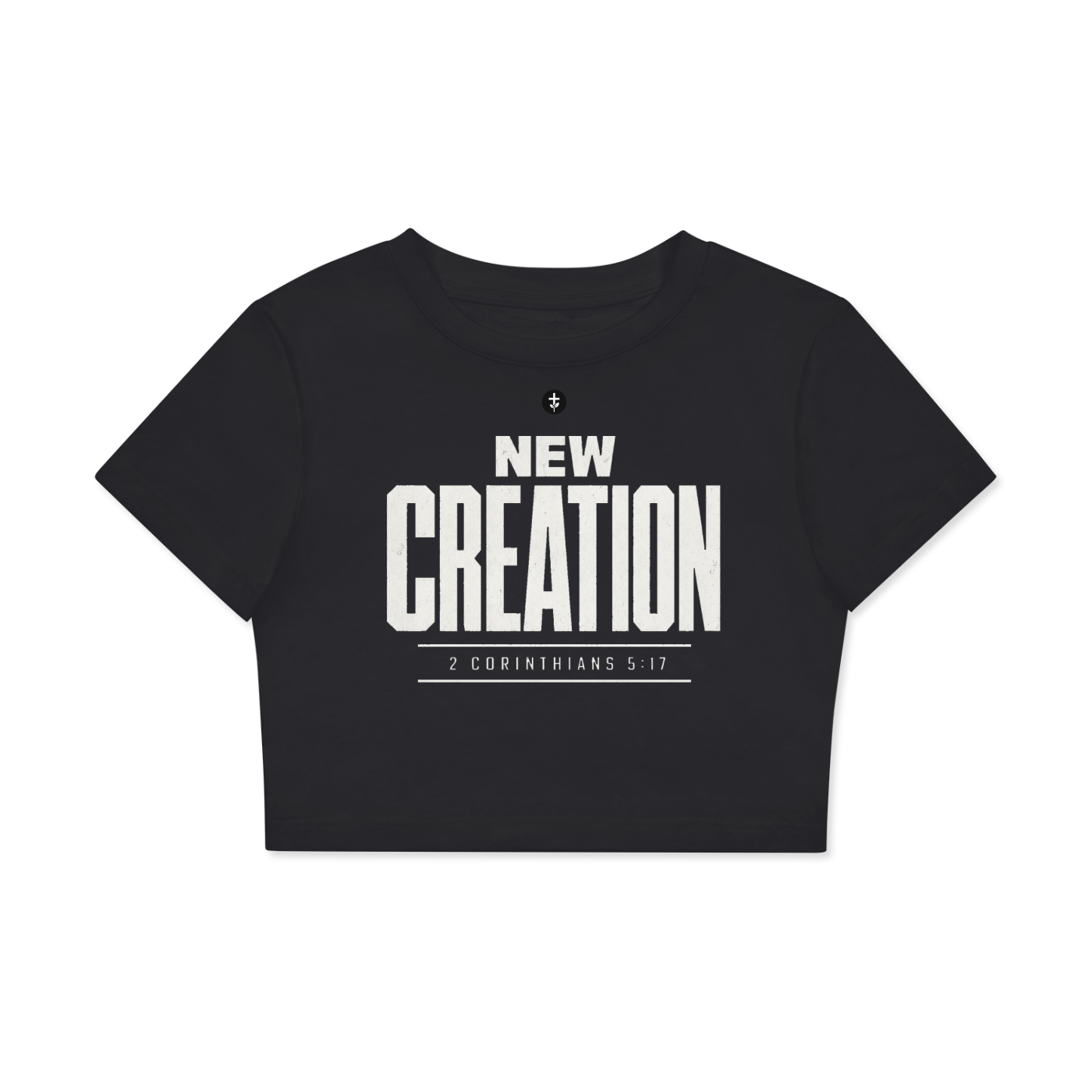 2 Corinthians 5:17 Fitted Crop T-Shirt