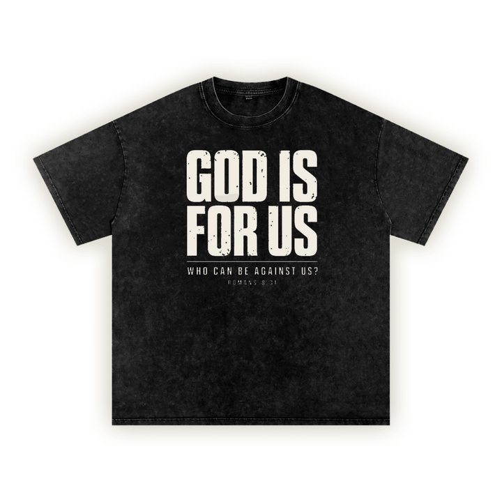 Romans 8:31 | Washed Oversized T-Shirt