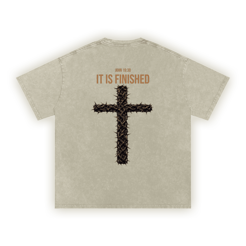 IT IS FINISHED | Washed Oversized T-Shirt