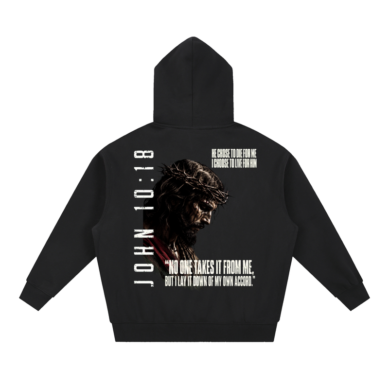 John 10:18 | Oversized Boxy Fit  Hoodie