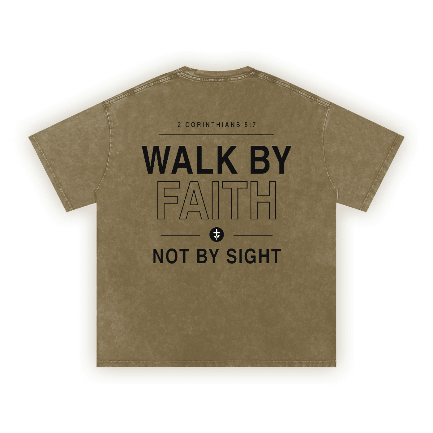 Walk by Faith | Washed Oversized T-Shirt
