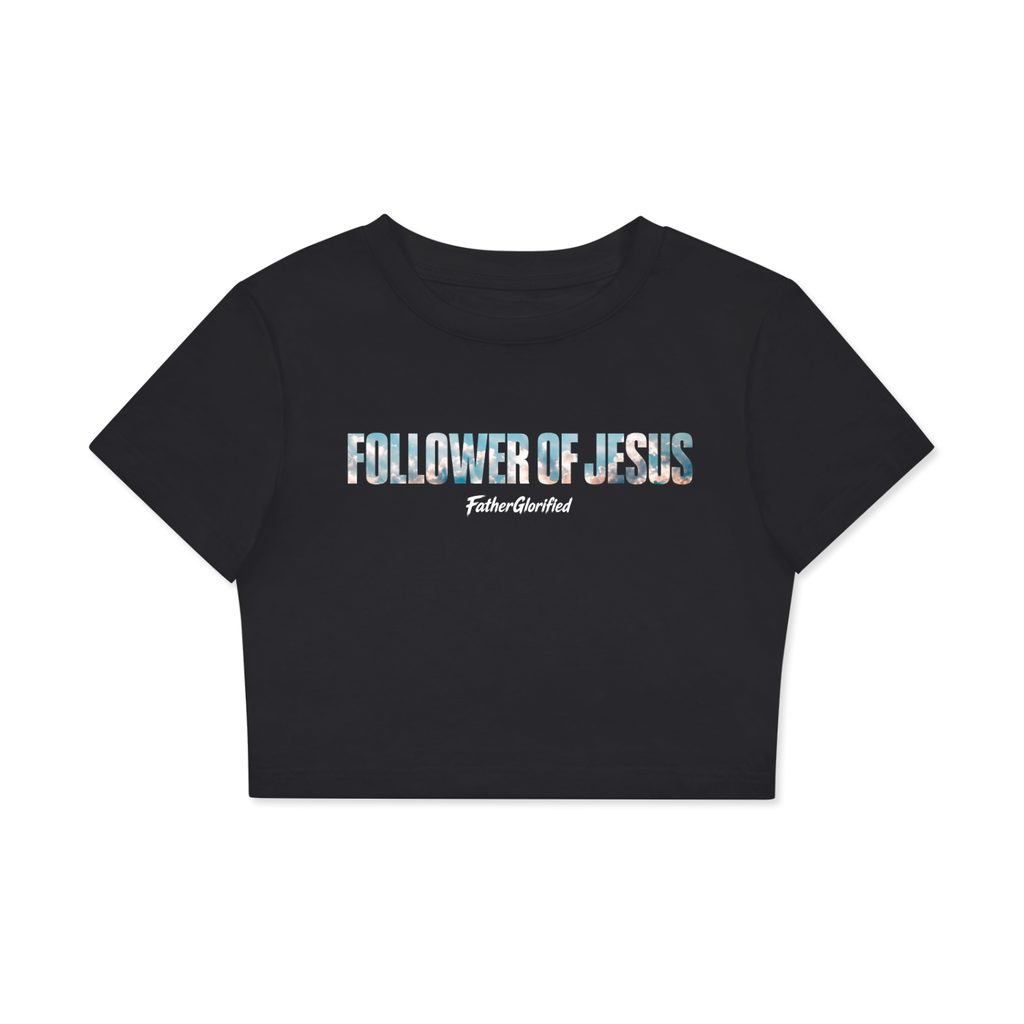 Follower of Jesus Fitted Crop T-Shirt