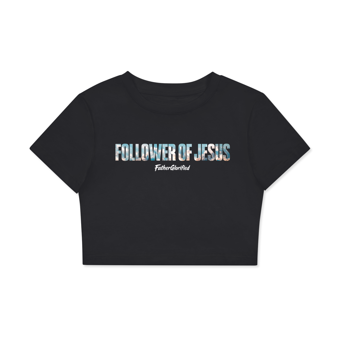 Follower of Jesus Fitted Crop T-Shirt